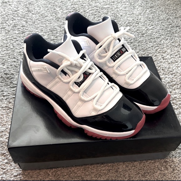 Bred Aj 11 White Sneakers White Breds Air Jordan 11 Retro Low